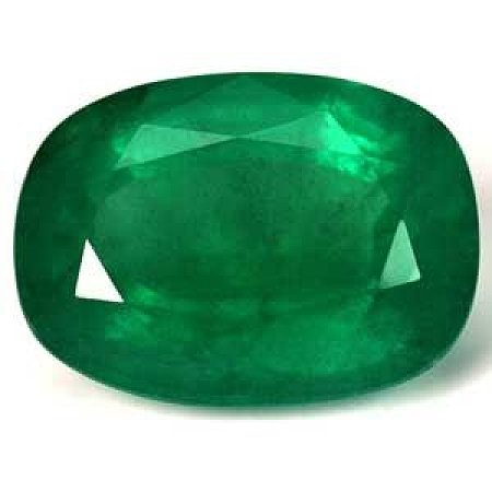 7.53 ct Cushion Green Natural Emerald