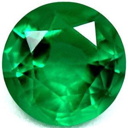 0.49 ct Round Green Natural Emerald