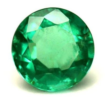 0.96 ct Round Green Natural Emerald
