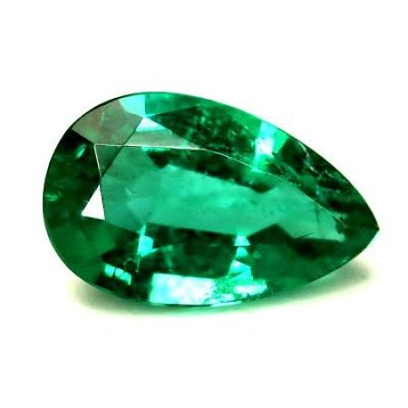 1.18 ct Pear Green Natural Emerald