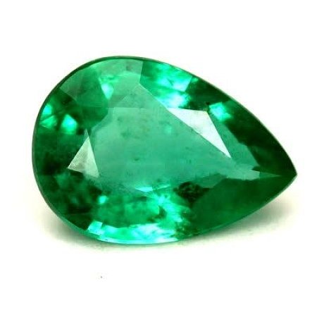 1.01 ct Pear Green Natural Emerald