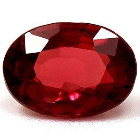 0.65 ct Oval Red Natural Ruby