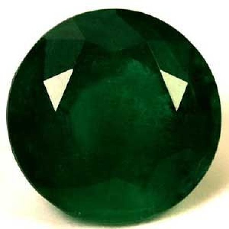 3.03 ct Round Green Natural Emerald