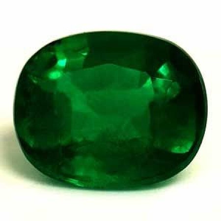 0.45 ct Cushion Green Natural Emerald