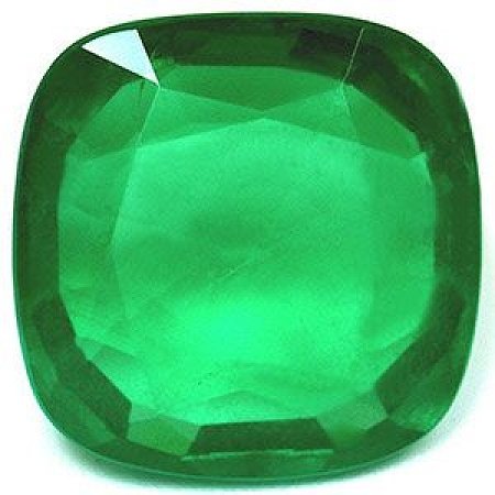 13.07 ct Cushion Green Natural Emerald