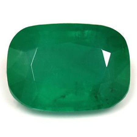 1.54 ct Cushion Green Natural Emerald