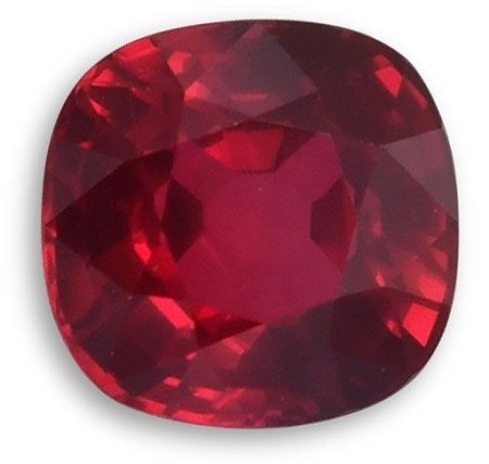 1.55 ct Cushion Red Natural Ruby