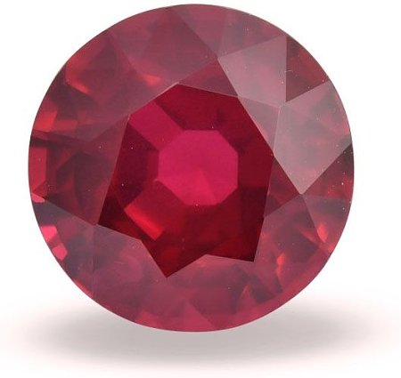 5.08 ct Round Red Natural Ruby