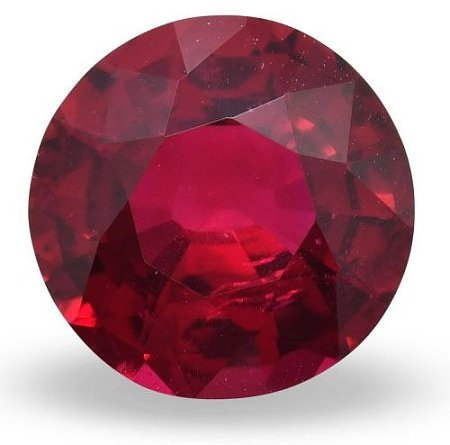 4.28 ct Round Red Natural Ruby