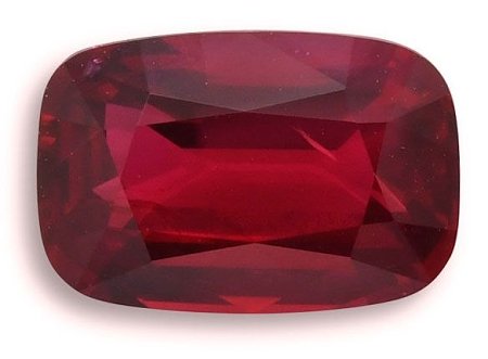 5.09 ct Cushion Red Natural Ruby
