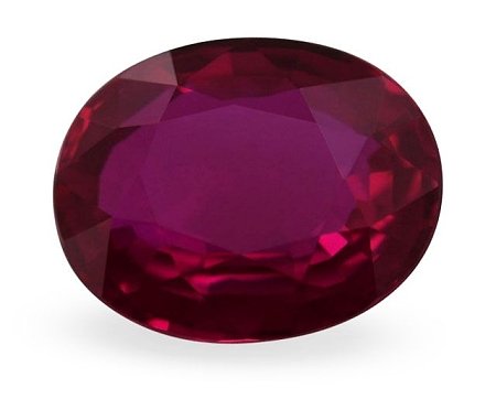 2.08 ct Oval Red Natural Ruby