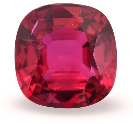 4.01 ct Cushion Red Natural Ruby