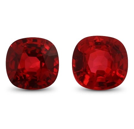 2.35 ct Cushion Red Natural Ruby
