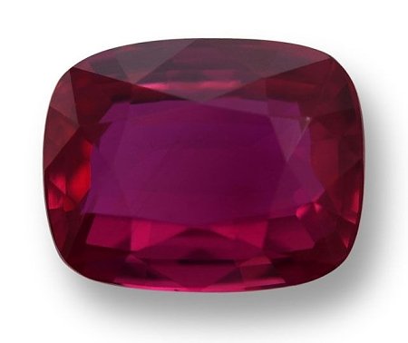 2.02 ct Cushion Red Natural Ruby