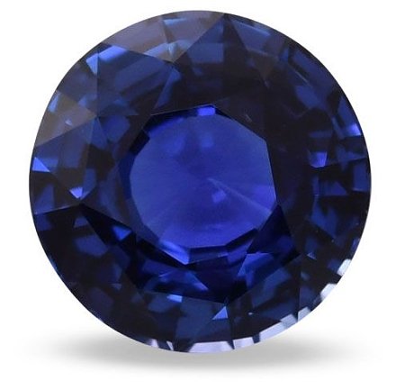 7.58 ct Round Blue Natural Sapphire