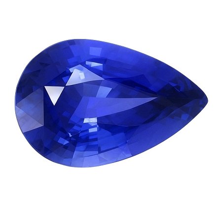 3.07 ct Pear Blue Natural Sapphire