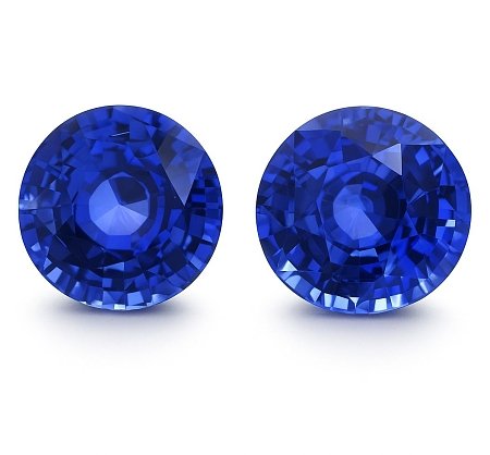 7.20 ct Round Blue Natural Sapphire
