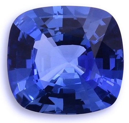 6.20 ct Cushion Blue Natural Sapphire