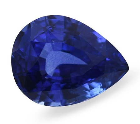 3.53 ct Pear Blue Natural Sapphire