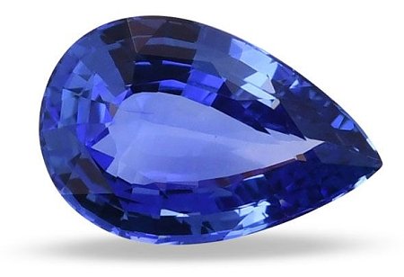 6.51 ct Pear Blue Natural Sapphire