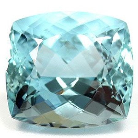 8.60 ct Cushion Blue Natural Aquamarine