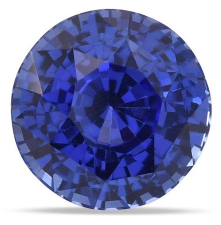 5.34 ct Round Blue Natural Sapphire