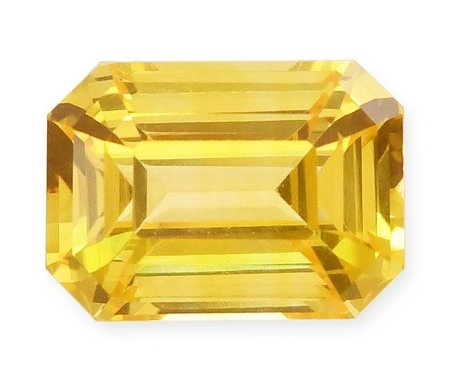 3.54 ct Emerald Yellow Natural Sapphire