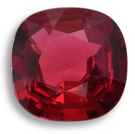 1.36 ct Cushion Red Natural Ruby