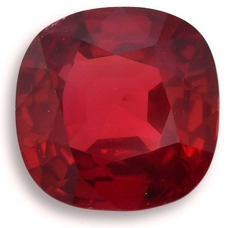 1.50 ct Cushion Red Natural Ruby