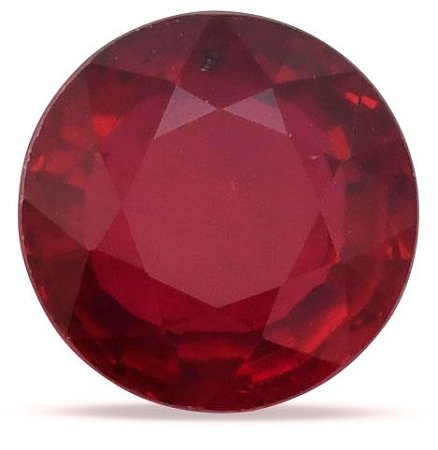 1.90 ct Round Red Natural Ruby