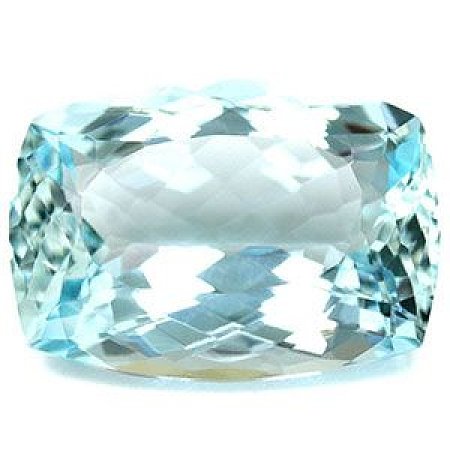 12.94 ct Cushion Blue Natural Aquamarine