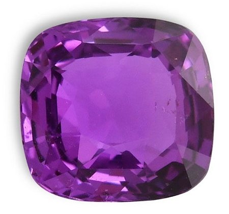 3.54 ct Cushion Purple Natural Sapphire