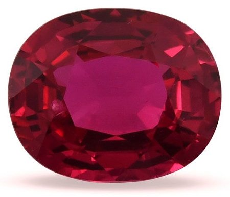 2.18 ct Oval Red Natural Ruby