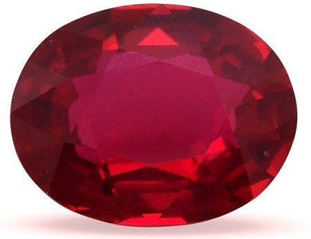 2.13 ct Oval Red Natural Ruby