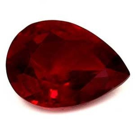 0.85 ct Pear Red Natural Ruby