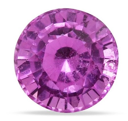 1.25 ct Round Pink Natural Sapphire