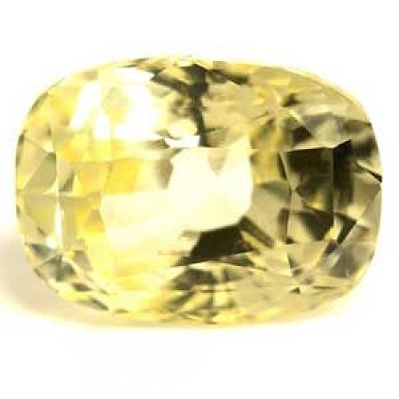 3.05 ct Cushion Yellow Natural Sapphire