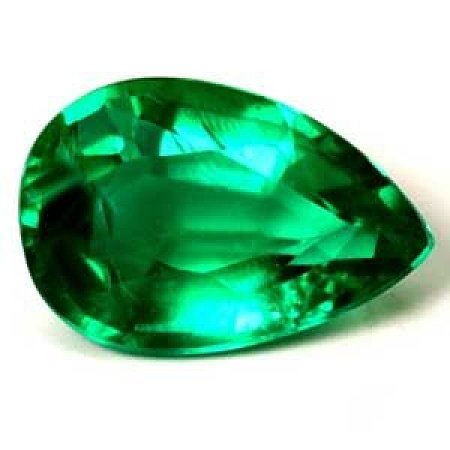 0.79 ct Pear Green Natural Emerald