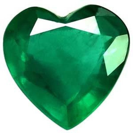 1.76 ct Heart Green Natural Emerald