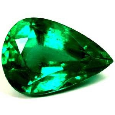 3.42 ct Pear Green Natural Emerald