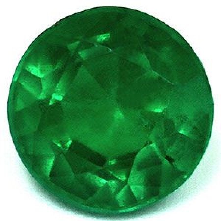 1.68 ct Round Green Natural Emerald