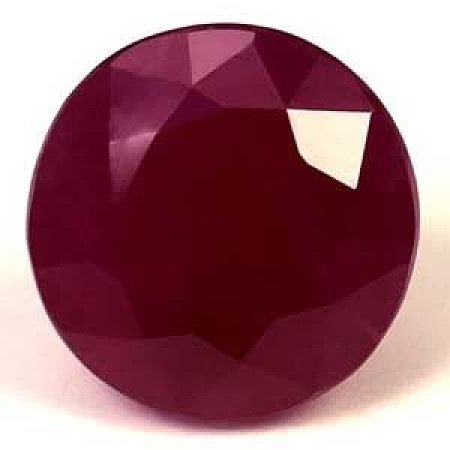1.28 ct Round Red Natural Ruby