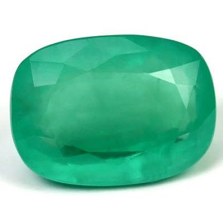 10.60 ct Cushion Green Natural Emerald