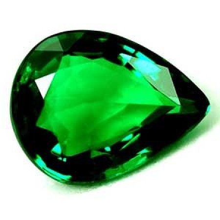 0.61 ct Pear Green Natural Emerald