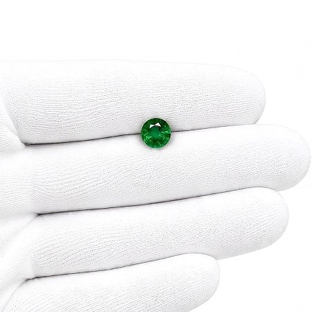 1.59 ct Round Green Natural Emerald