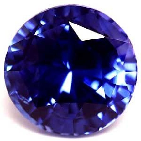 2.06 ct Round Blue Natural Sapphire