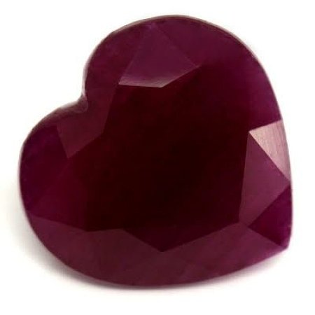 6.53 ct Heart Red Natural Ruby