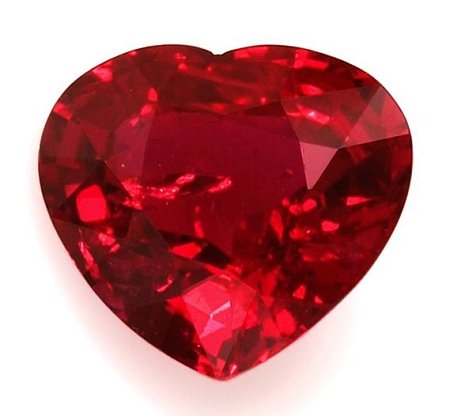 1.51 ct Heart Red Natural Ruby