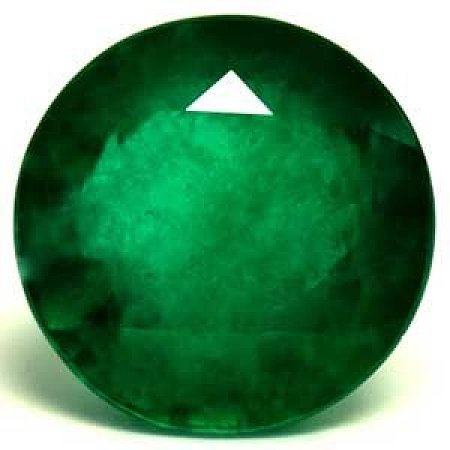 3.61 ct Round Green Natural Emerald