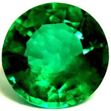 1.48 ct Round Green Natural Emerald